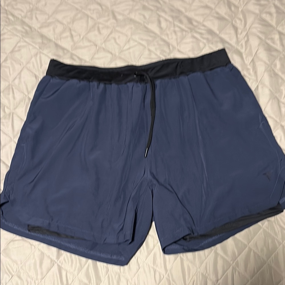 Men's Navy Blue Athletic Shorts